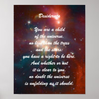 Desiderata Child of Universe