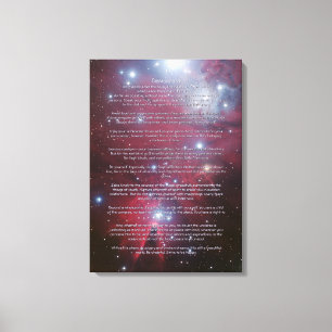 Desiderata - Christmas Tree Cluster, Cone Nebula Canvas Print