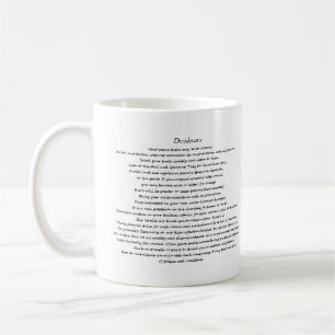DESIDERATA CUSTOM MUG