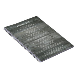 Desiderata "Desired Things" Inspirational Print Notebook