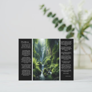 DESIDERATA Emerald Falls: A Peaceful Retreat Postcard