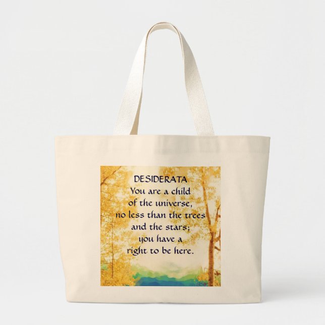 DESIDERATA Faded Aspens bag (Front)