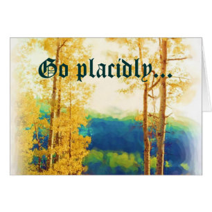 DESIDERATA Faded Aspens card