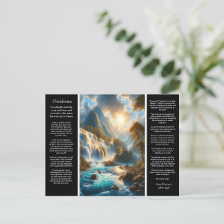 DESIDERATA Flow Gently With Grace Postcard