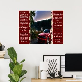 Desiderata Hot Red Car Posters