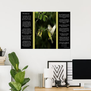 Desiderata Hummingbird Posters 2