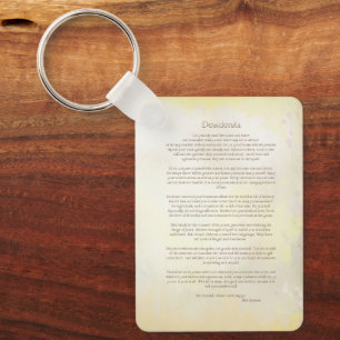 Desiderata key ring