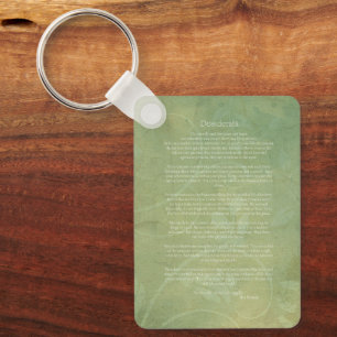 Desiderata  keychain