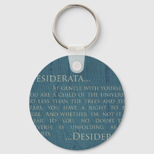 Desiderata On Canvas Key Ring