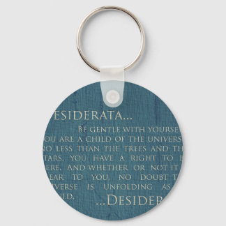 Desiderata On Canvas Key Ring