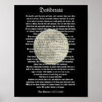 Desiderata on the full moon