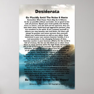 Desiderata On The Lakefront Poster
