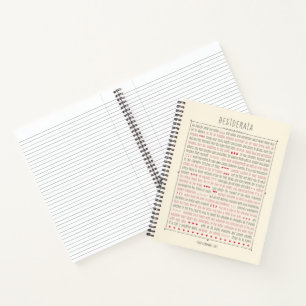Desiderata - Personalised Notebook