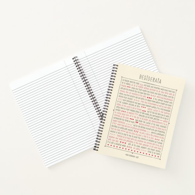 Desiderata - Personalised Notebook (Inside)