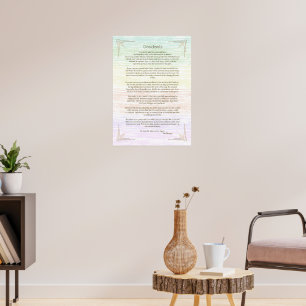 Desiderata Poem by Max Ehrmann Poster