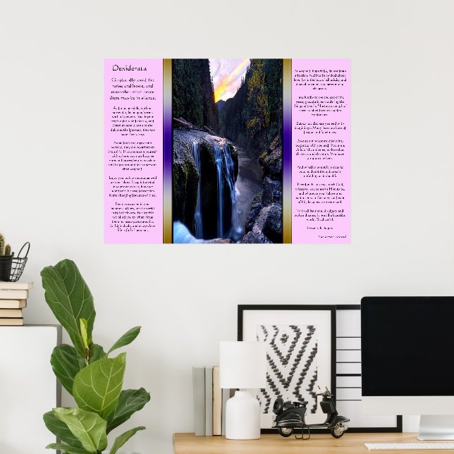 Desiderata Small Waterfalls Posters (Home Office)