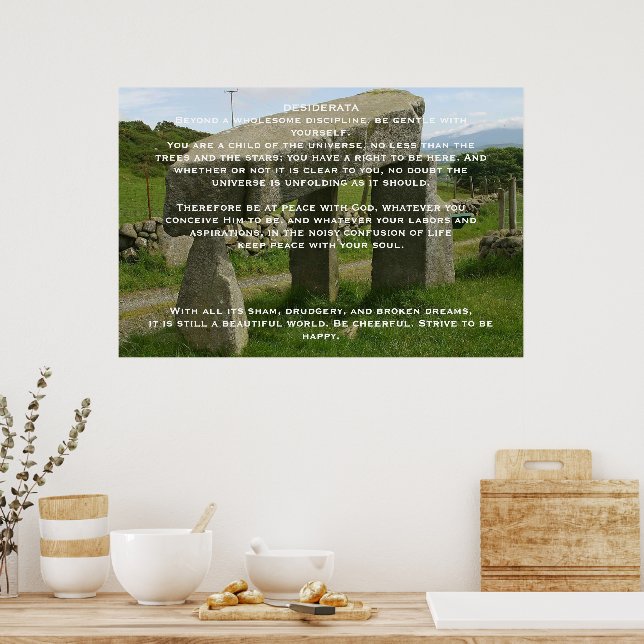 DESIDERATA Stone Posters (Kitchen)