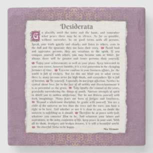 Desiderata - Things desired  Stone Coaster