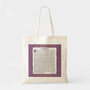 Desiderata - Things desired Tote Bag
