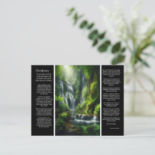 DESIDERATA Tranquil Cascade: Nature's Serenity Postcard