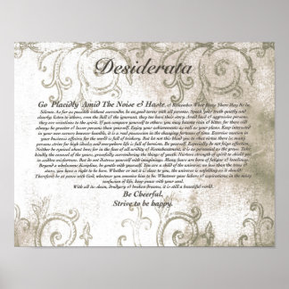 DESIDERATA Vampire Watermark Design Poster