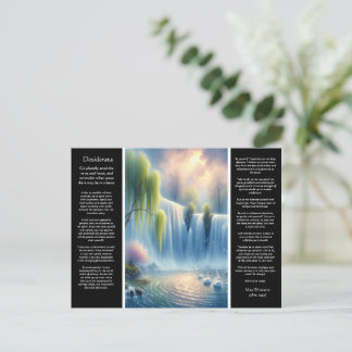 Desiderata Waterfall and Gentle Peace Postcard