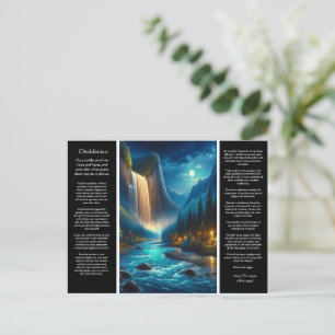 Desiderata Waterfall Journey Postcard