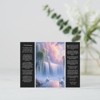 Desiderata Waterfall: Pastel Sky Dreams Postcard