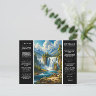 Desiderata Waterfall Pathways Postcard