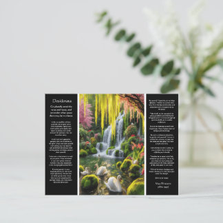 Desiderata Waterfall: Pool's Bloom, Gentle Breeze Postcard