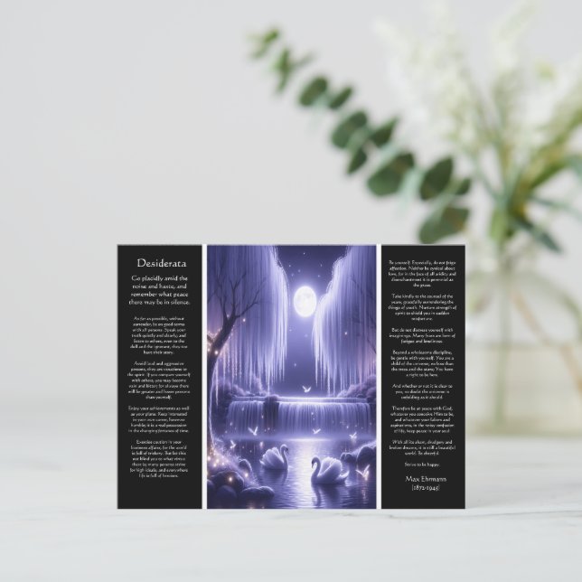 Desiderata Waterfall: Radiant Bloom Falls Postcard (Standing Front)