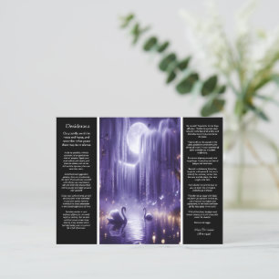 Desiderata Waterfall: Secluded Sunset Stream Postcard