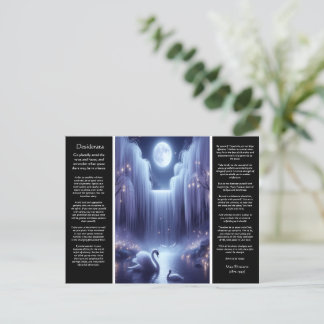Desiderata Waterfall: Swan Harmony Pool Postcard