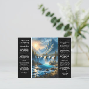 Desiderata Waterfall Tranquility Postcard