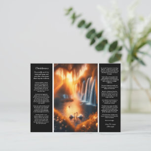 Desiderata Waterfall: Willow Heart Falls Postcard