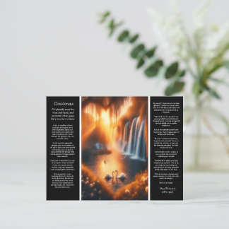 Desiderata Waterfall: Willow Heart Falls Postcard