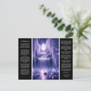 Desiderata Waterfall: Willow Heart Falls Postcard