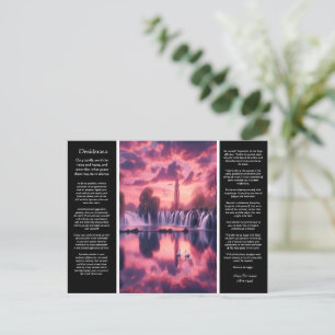 Desiderata Whispers of Sunset, Mirrored Dreams Postcard