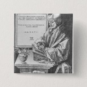 Desiderius Erasmus of Rotterdam, 1526 15 Cm Square Badge