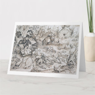 Desidia (Sloth), Pieter Bruegel Card