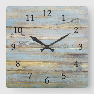 Design 111 Wood look Square Wall Clock