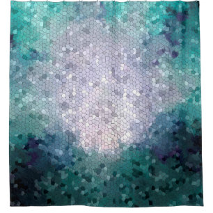 Design 15 Mosaic Shower Curtain