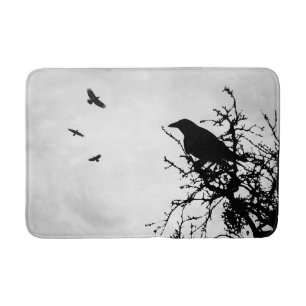 Design 43 crow raven bath mat