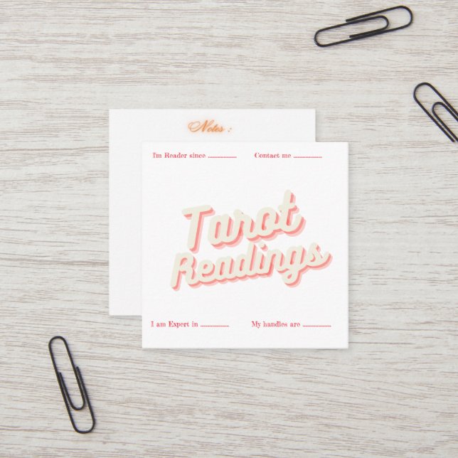 Design 711 square business card (Front/Back In Situ)