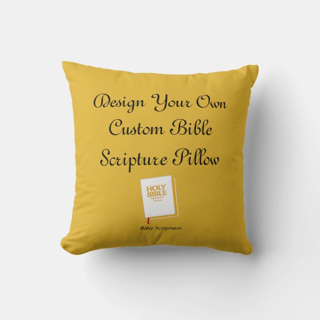 Design A Custom Bible Scripture Pillow (Front)
