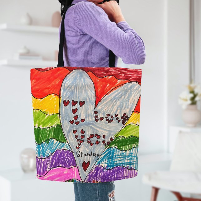 Design a Custom Tote Bag with Kids Artwork (Creator Uploaded)
