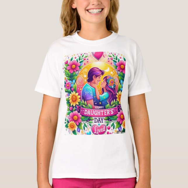 “Design a vibrant and heartwarming t-shirt for Dau (Front)