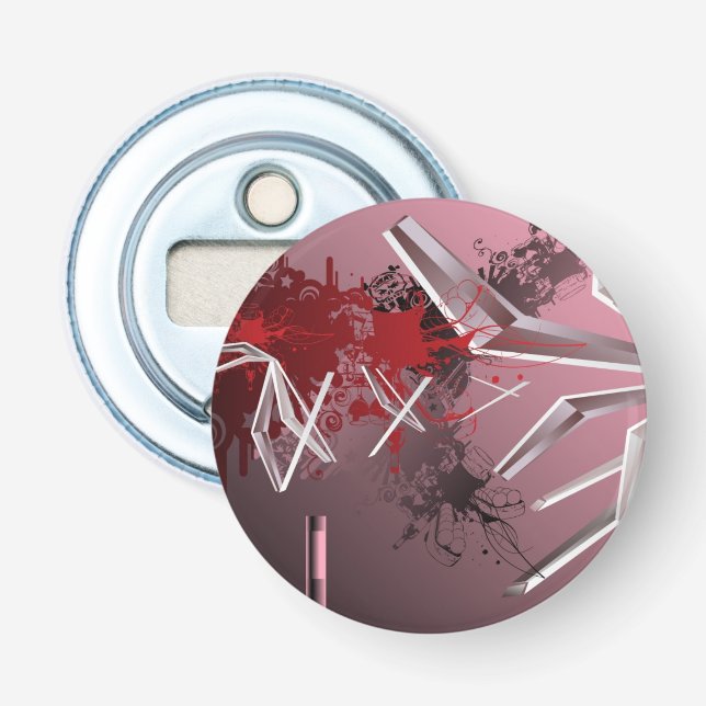 Design Backgrounds Bottle Opener (Front)