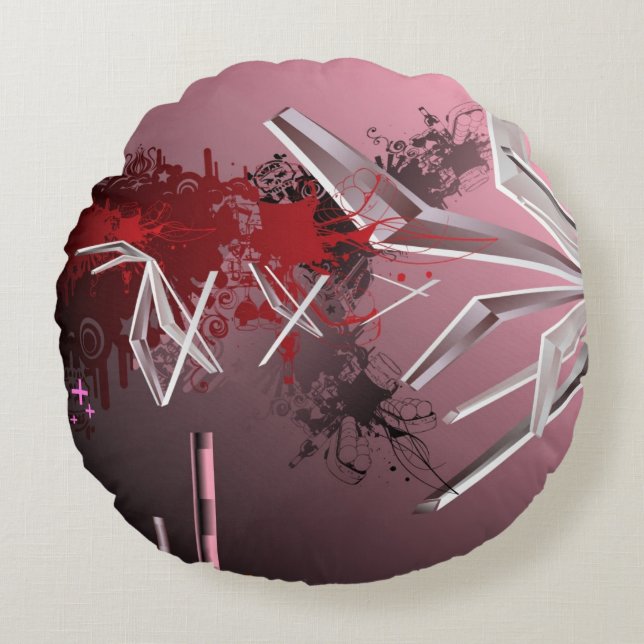 Design Backgrounds Round Cushion (Front)