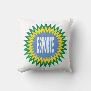DESIGN BRAZIL EXPORTS White Decorative Cushion